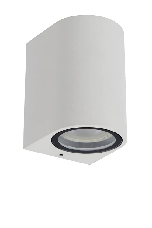 Lucide ZARO - Wandspot / Wandlamp Binnen/Buiten - 1xGU10 - IP44 - Wit - uitgezet